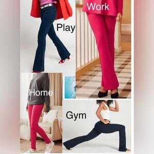 NWT Betabrand Yoga Dress Pants- Bootcut
Lg/L in Blue Iris